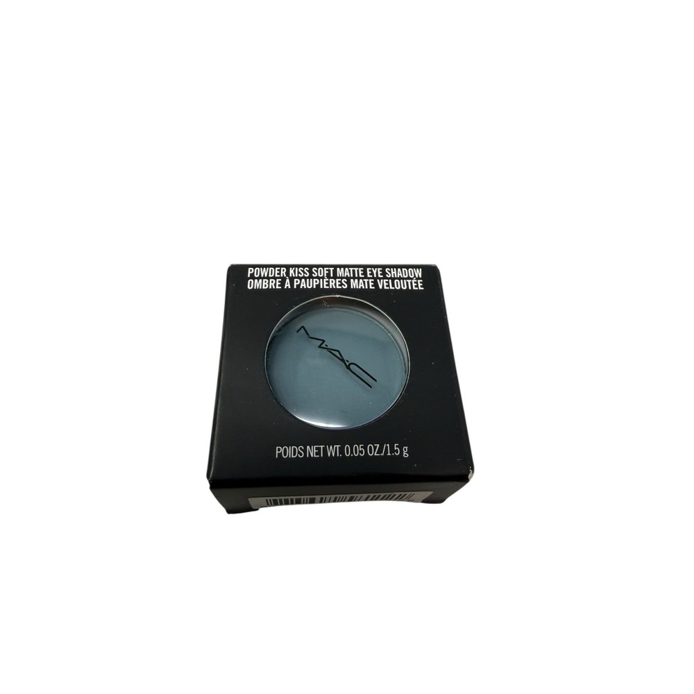 MAC Good Jeans Powder Kiss Soft Matte Eye Shadow Blue Full Size NEW